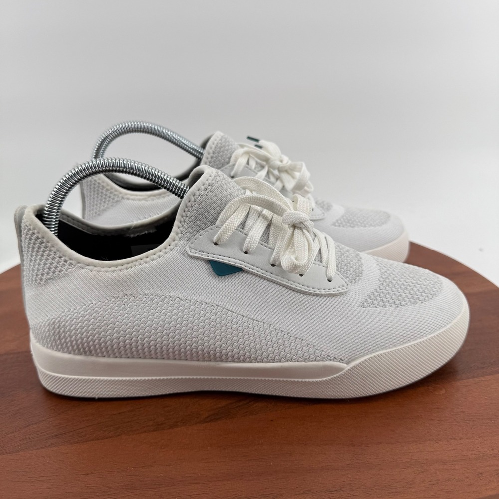 Vessi Weekend Marble White Waterproof Knit Sneakers Womens 9 Mens 8 Dyma-tex